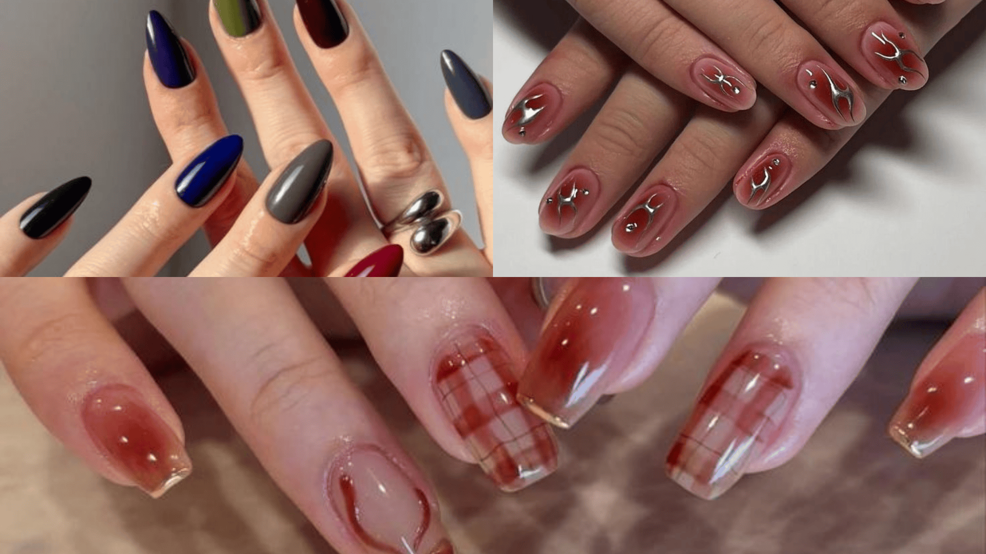 Bold Expressive Colour & Design Gel korean nails