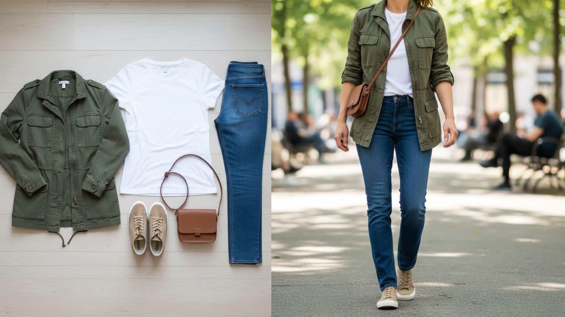 casual outings outfit inspo olive green