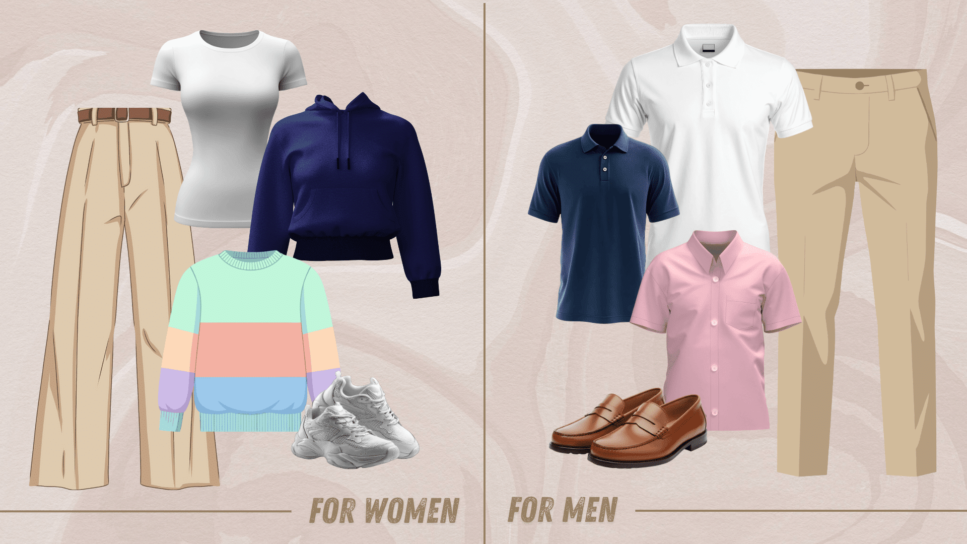colors that go with khaki pants for a casual look