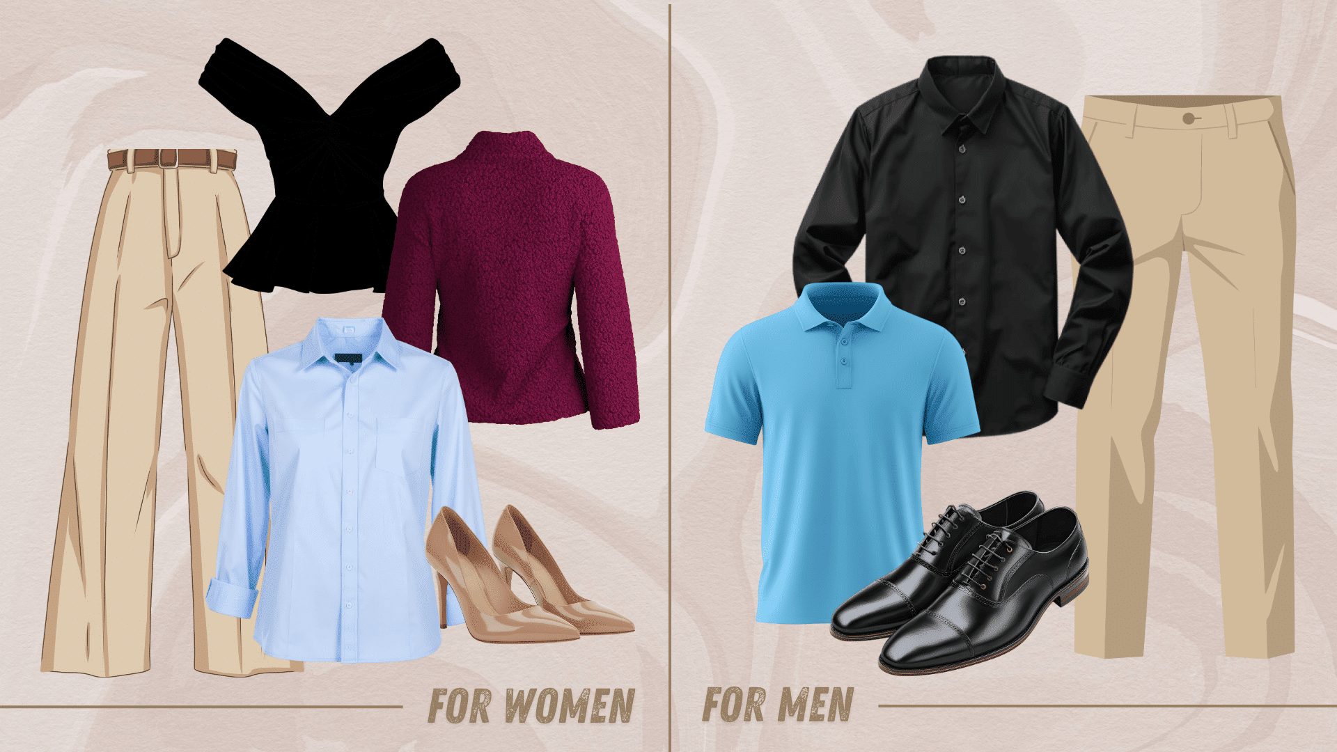 colors that go with khaki pants for a smart casual look