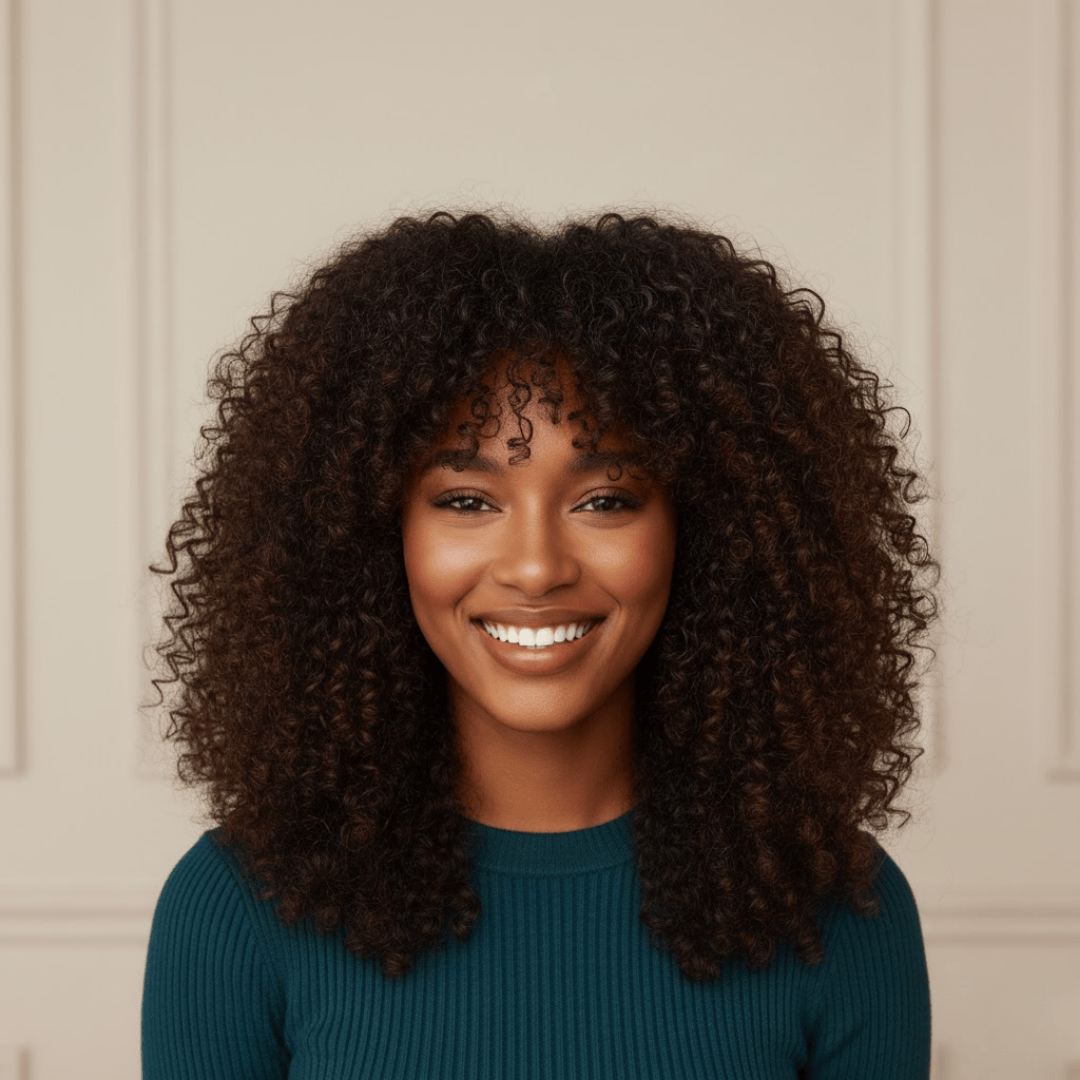 curly bangs for short hair