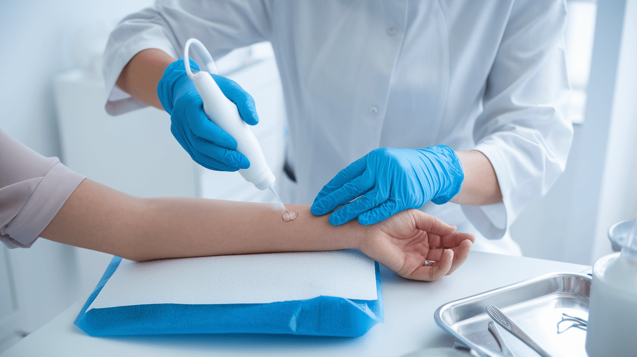 flat mole removal treatment