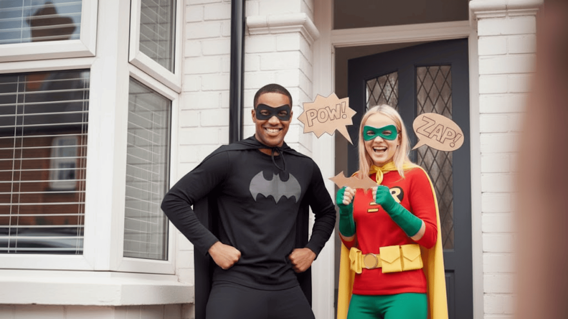 funny couples costume batman and robin