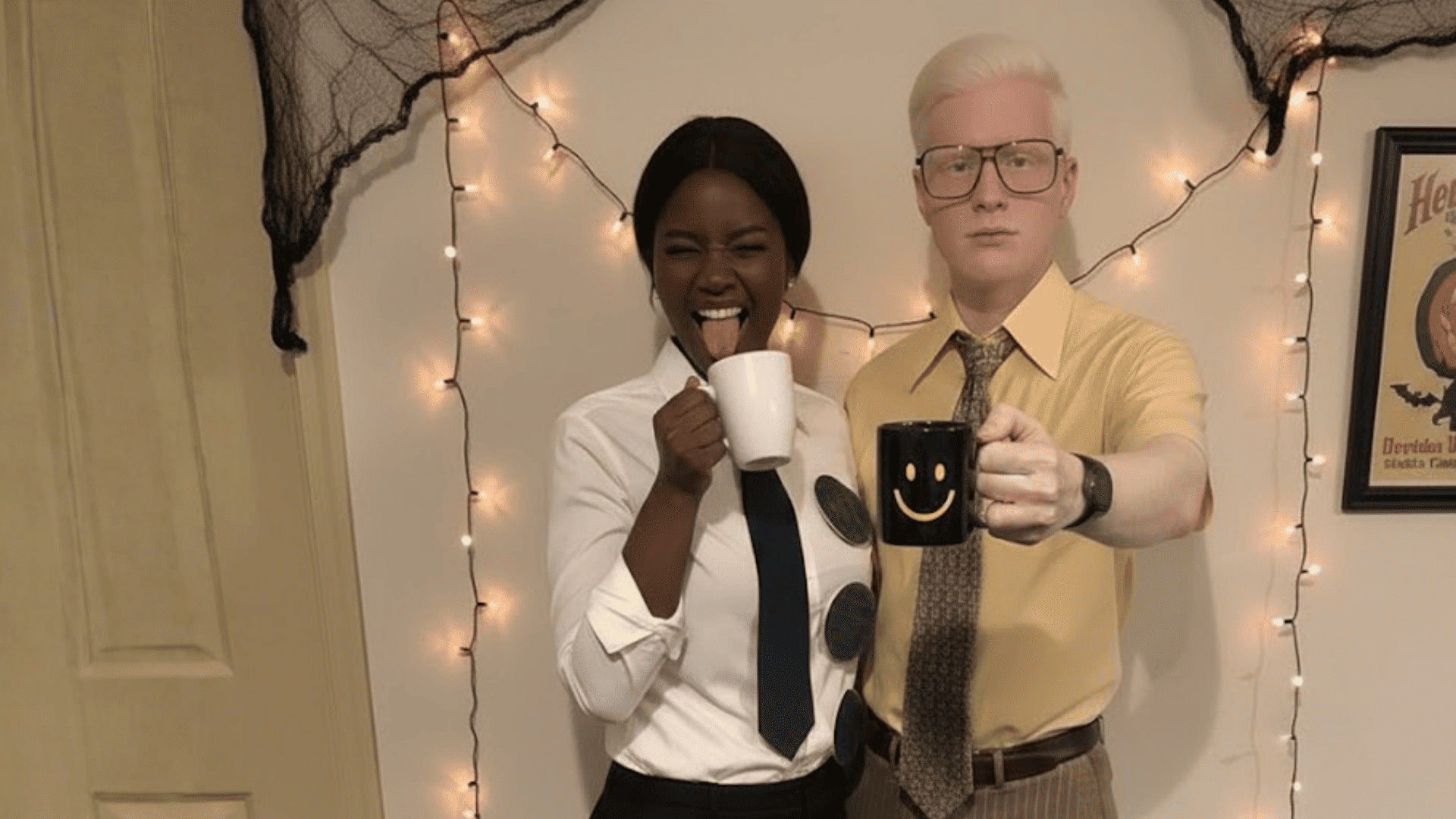 funny halloween costumes jim and dwight the office cosplay