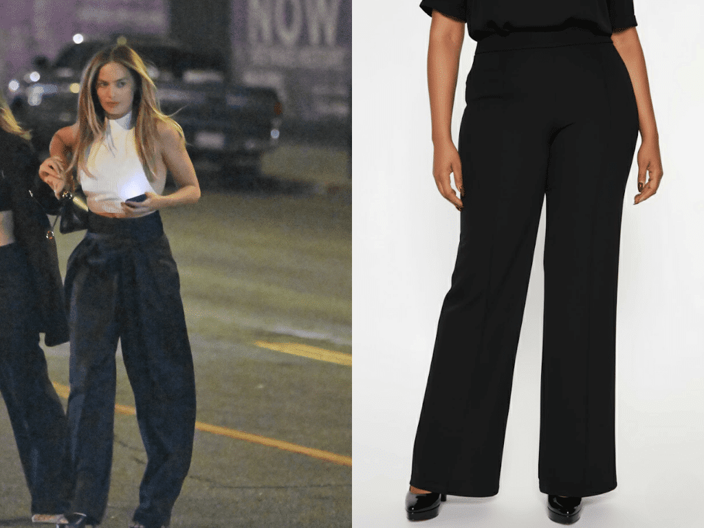 margot robbie's anti trend high waisted pants