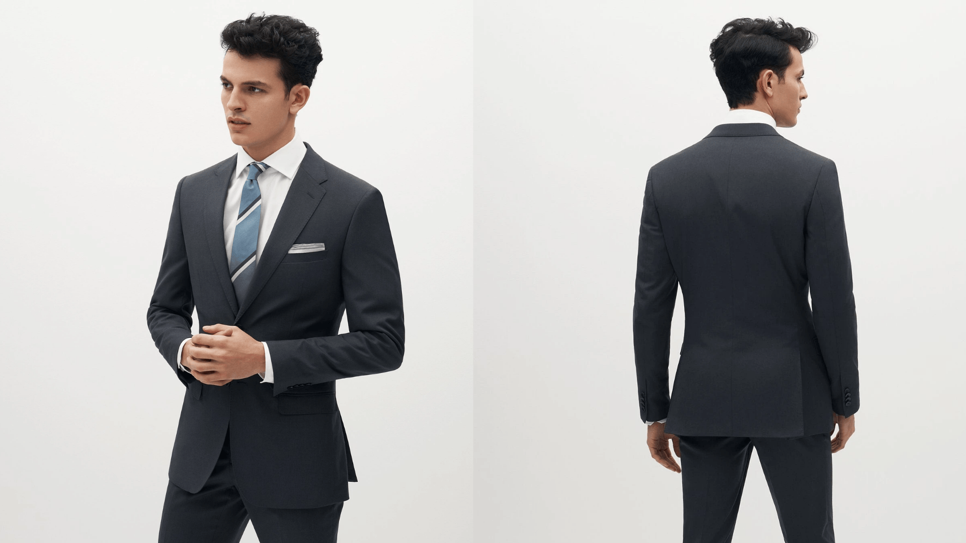 men s charcoal gray funeral suit