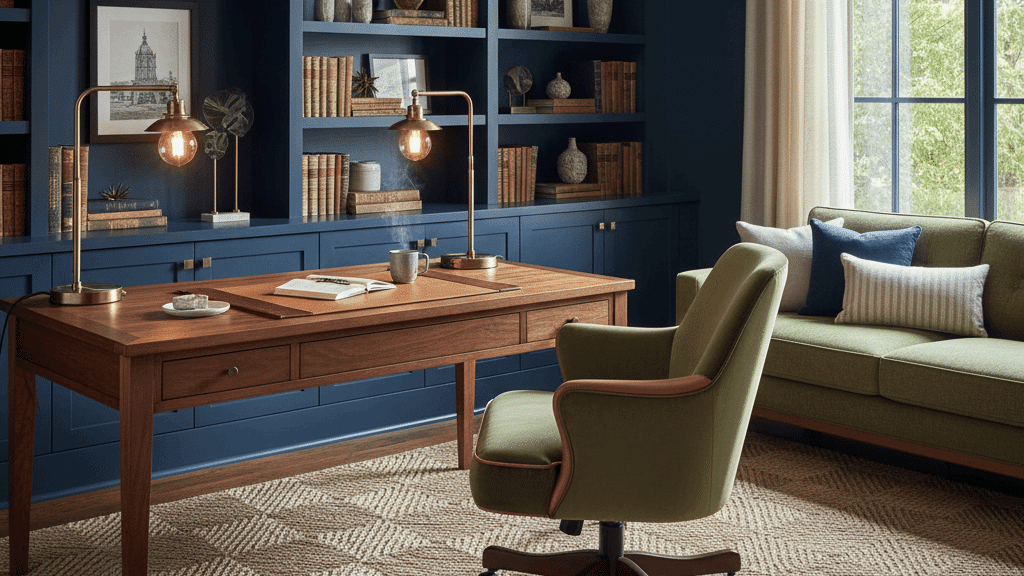 olive green study ideas