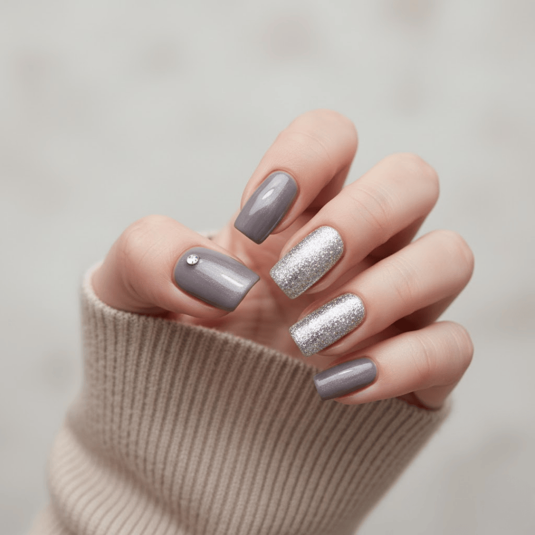 simple winter nails