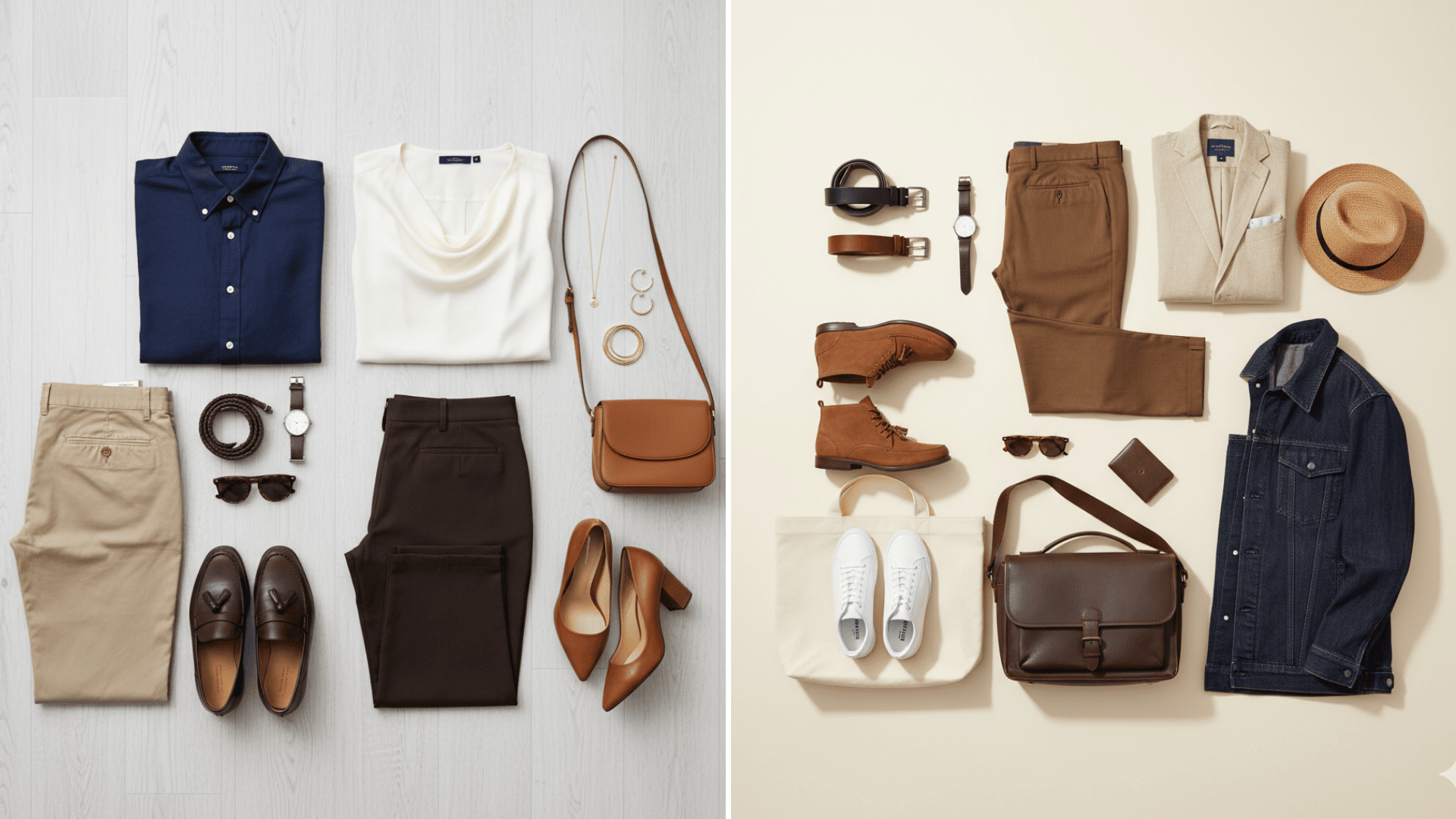 what color goes with brown pants