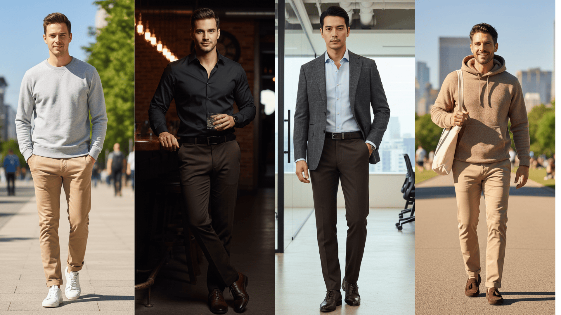 what colour shirt goes with brown pants