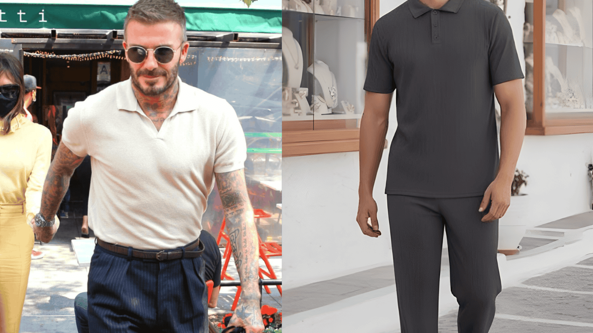 David Beckahm Polo shirt outfit for greece