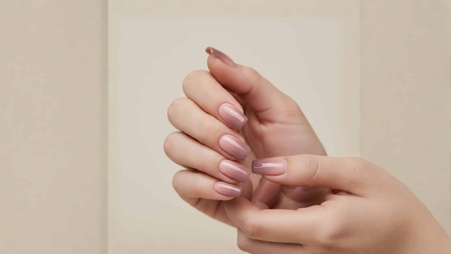 blush mauve fall ombre nail shade