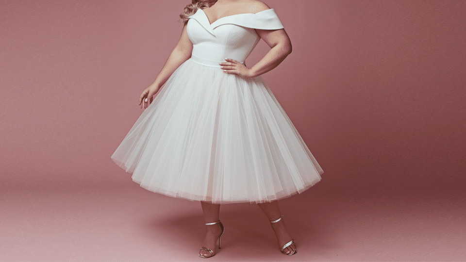 can a tea length dress hide a big belly