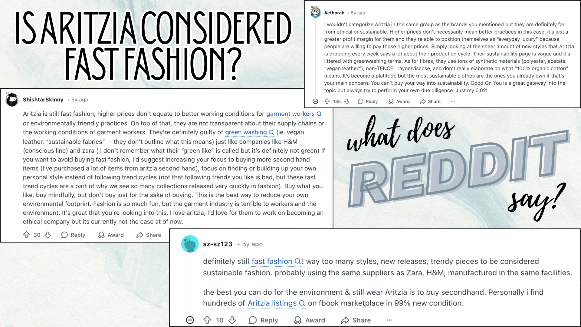 Is Aritzia Considered Fast Fashion According to Reddit?