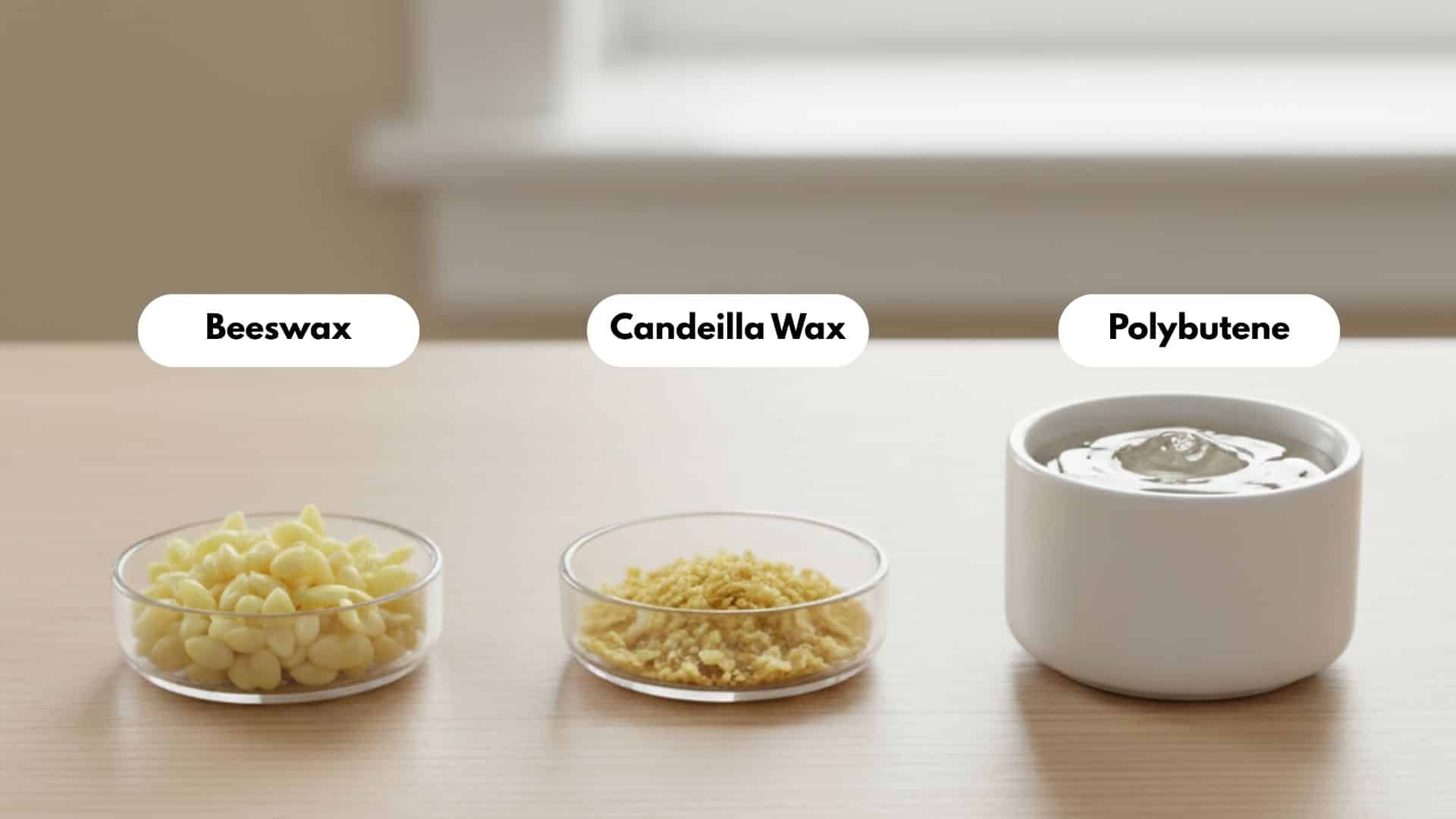 lipgloss waxes thickeners