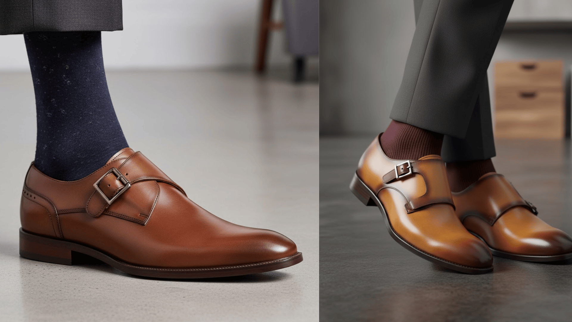 monk strap shoes single double