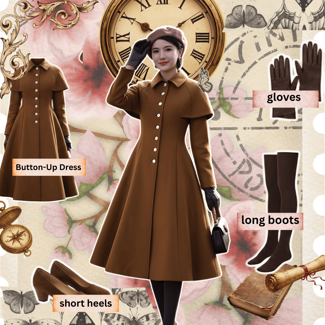 dark academia outfit winter