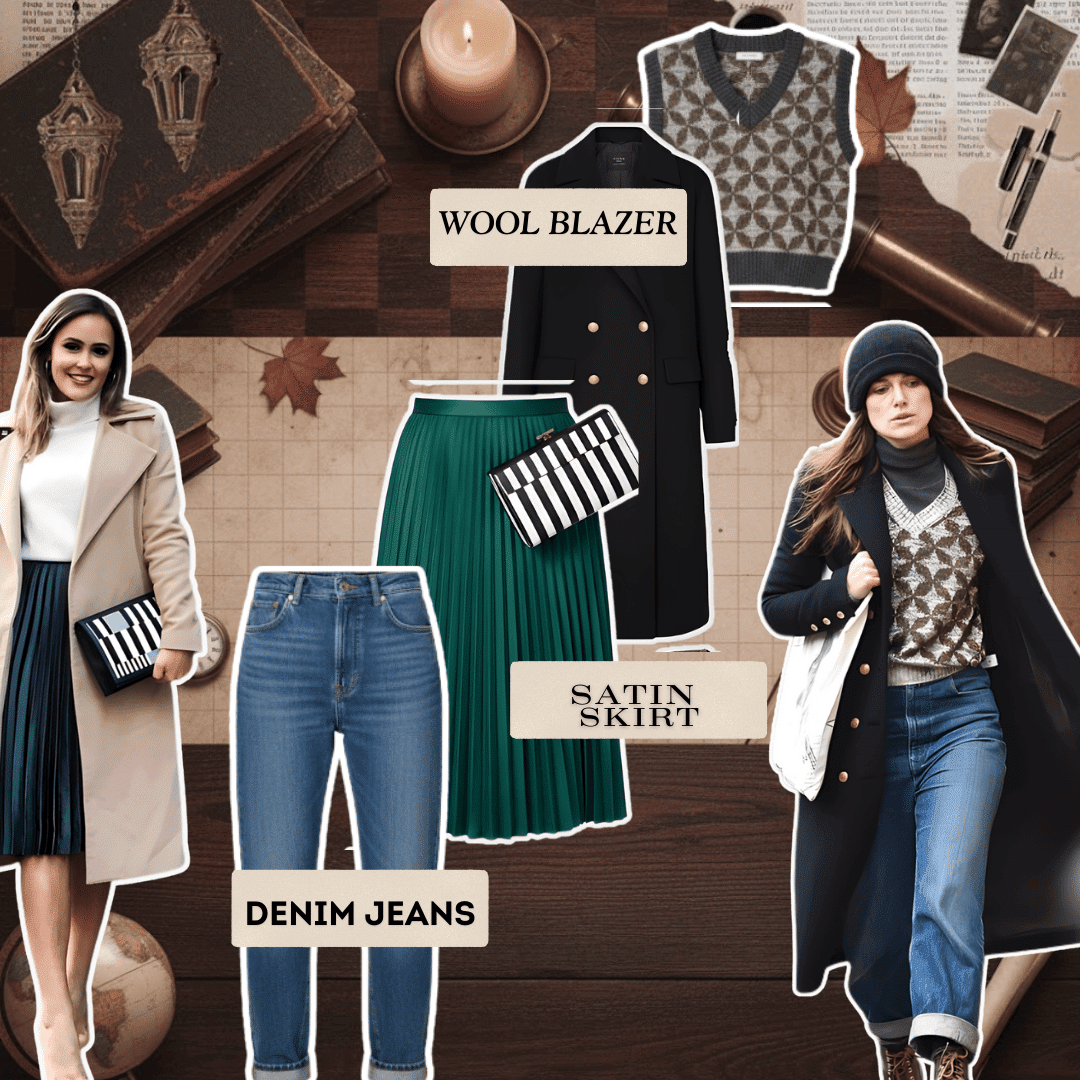 dark acdemia style woman